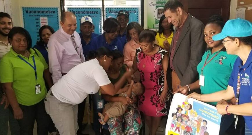 Inicia en San Pedro de Macor&iacute;s, la Jornada de Vacunaci&oacute;n en las Am&eacute;ricas 2019