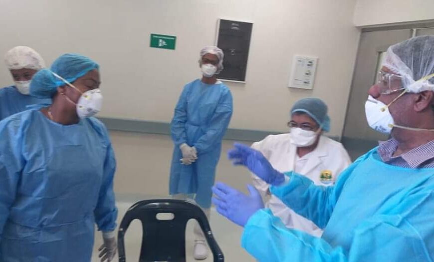Directora Regional de Salud Este visita &aacute;rea de aislamiento en hospital Antonio Musa