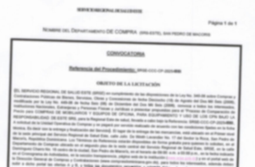 Convocatoria a Licitaci&oacute;n 2025-0010